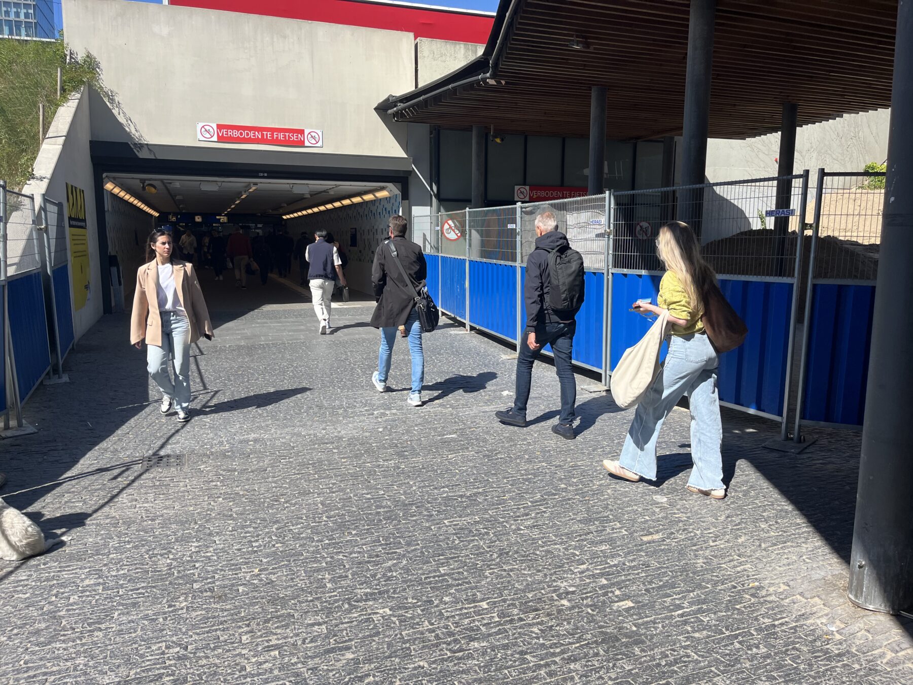 afsluiting tunnel minervapassage zuid