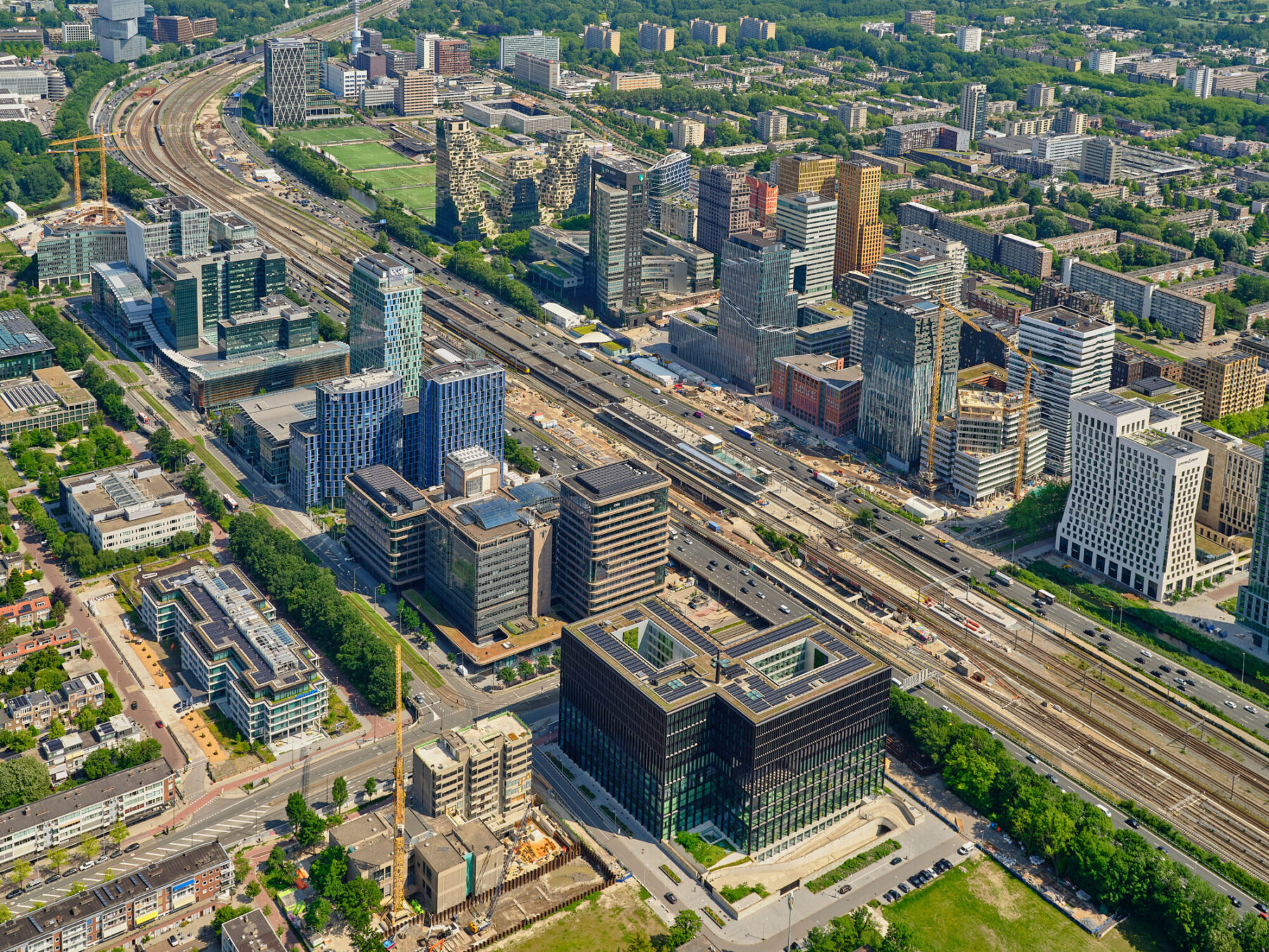 250616 Luchtfoto Zuidas