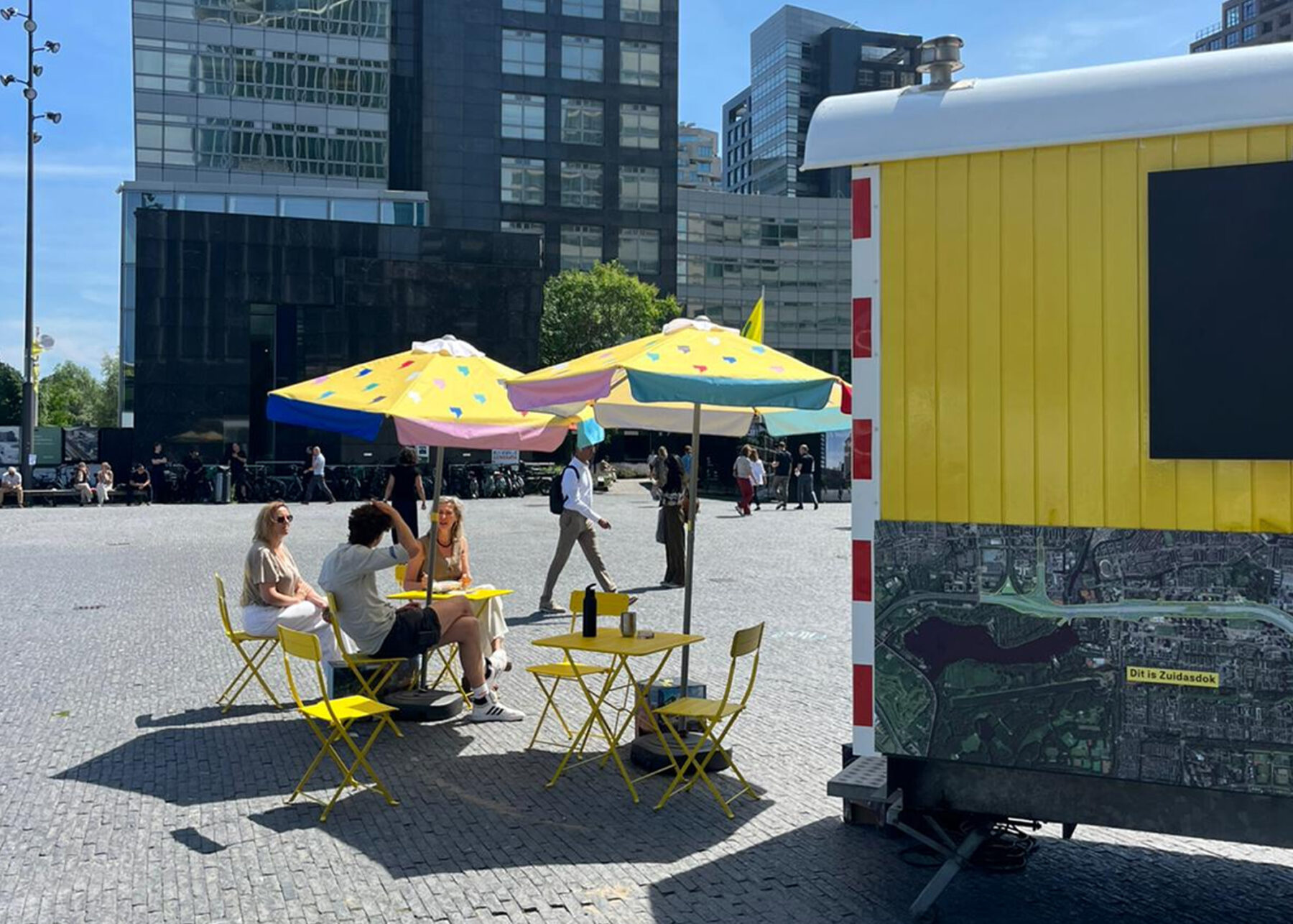pipowagen' op het Gustav Mahlerplein